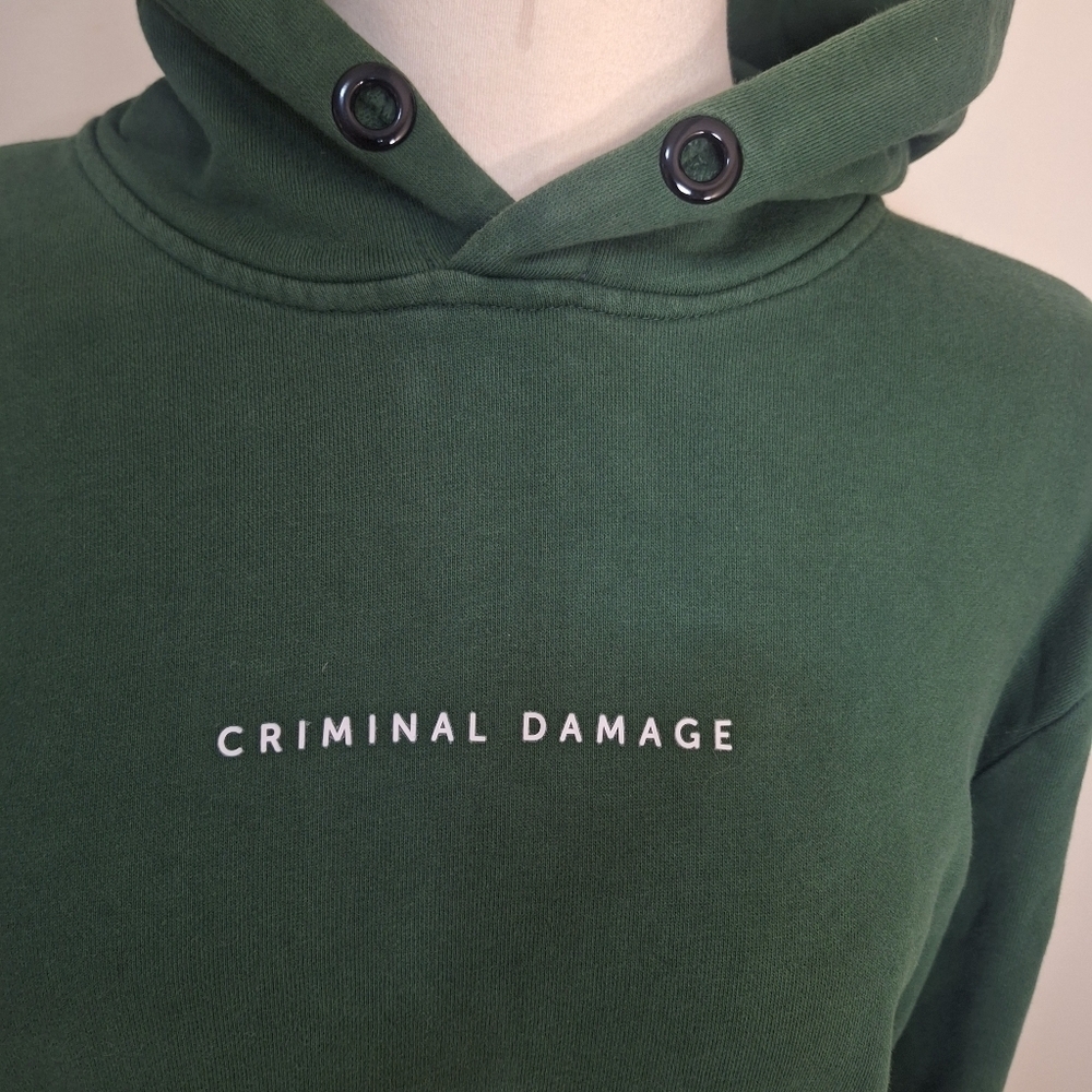 Criminal Damage River Island Rose hoodie unisex men's L - Picture 4 of 10